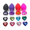 3 pcs beaucoup en forme de coeur Silicone Plug Anal Gspot Court Butt Plug Santé Sexuelle Adulte Sexe Adulte Fournitures Sex Toys pour Femme Homme5896459