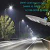 200W LEDの駐車場のライト -  26000LMの日光5000K LED靴箱の極ライト（フォトセル付き）、防水IP65、LED街灯ランプ