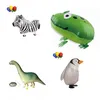 50 pcs / lote alumínio alumínio hélio andando animal animal de estimação balões de vedação automático garoto brinquedo presente aniversário crianças dia decoração festa suprimentos