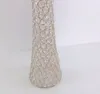Ny stil vacker midja form lång kandelabra bröllop bord mittpiece pärlstav kristall vas senyu0297
