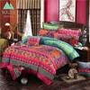 Wazir Edredon Bohemian Style de style ethnique Set Twin Full Queen King Couvrette de couverture d'oreiller de lit de lit de lit de lit de chambre à coucher