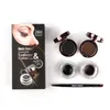 Musikblomma Märke 2 i 1 gel eyeliner Eyebrow Powder Makeup Palette Waterproof Black Brown Natural Eye Liner Cosmetics Set6256144