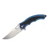 Hoge kwaliteit keramiek kogellager snel open flipper vouwmes M390 satijnen mes koolstofvezel + TC4 titanium legering handvat