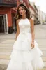 Винтажная длина лодыжки короткие свадебные платья 2020 Уставная юбка из тюля атласное платье невесты маленькое белое платье с чай
