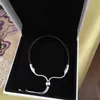 Nueva pulsera retráctil para Pandora 925 Pulsera de cuerda de cuero con base negra de alta calidad de plata esterlina con caja original Regalo de vacaciones