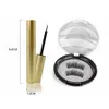 Magnetische Wimpern, flüssiger Eyeliner-Set, magnetisch, natürlich, lang, wasserdicht, falsche Wimpern, Verlängerung, Augen-Make-up-Werkzeuge, Pestanas Magneticas Impermeables