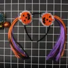 Menina Headband Halloween engraçado abóbora Faixa de Cabelo com peruca laranja roxa Rabo Boutique Cosplay cabelo varas Acessórios