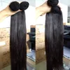 Cheveux brésiliens droits de vague de corps 4 paquets avec fermeture sur 40quot 32 30 28 26 pouces et 4x4quot cheveux de beauté ensoleillés ishow9913208