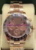 Vendre des montres de luxe 8 Style 18k Rose Gold Watch Céramic Céramique Bracelet en acier inoxydable Automatique Men039s Watch W7053239