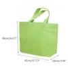 1pc 환경 쇼핑백 재사용 가능한 접이식 접이식 캐주얼 토트 백 식료품 가방 핸드백 고용량 1178f