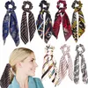 Designer Haar Scrunchies Bow Hair Scrunchie Pony Tail Paardenstaart Houder Haarband Dames Dame Meisjes Hoofddeksels Haar Ties Accessoires Bands