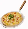 Poignée en bois en acier inoxydable Cake Lifter Pizza Server Spatule à biscuits Big Pizza Shovel DHL