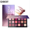 QIBEST – Palette de fards à paupières mat, 18 couleurs/ensemble, ombre à paupières métallique scintillante, pigments de terre nue, imperméable, maquillage pour les yeux fumés, 2 styles