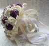 İpek Gül Gelin Düğün Buket İncileri Kristaller Boncuklu Lüks Düğün Partisi Çiçek Buketleri Bütün 9925819