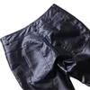 Erkekler deri pantolon moda yeni varış deri pantolon erkek Koreli erkek düz pantolon düz renk # 1758764