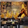 moderne Tapete für Wohnzimmer, europäische Tapeten, Vintage-goldenes Paris-Wandbild, Hintergrundwand, Hoteltapete
