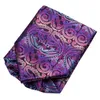 Fast Ascot Men039s Classic Purple Paisley Cravat Vintage Ascot Handkerchief Cuffflinks Cravat Set For Mens Wedding Par2979635