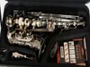 Ny Alto Saxophone Copy Tyskland JK SX90R Keilwerth Black Nickel Silver Alloy Alto Sax Brass Professional Musical Instrument med H7988302