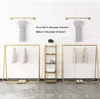 Show rack of fashionable iron clothing racks Commercial Furniture landing style cloth store simple combination type clothes display shelf