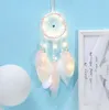 Dream Catcher Dreamcatcher LED Aydınlatma Kız Odası Çan Yatak Odası Romantik Tüyler Süsler Asılı Dekorasyon DLH162