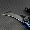 1 Sztuk Karambit Folding Blade Knife Claw 440C Black Blades Uchwyt Aluminiowy Survival Tactical Gear EDC Kieszonkowe Noże