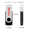 Bulk 50pcs 16 gb Stampato Logo personalizzato USB 2.0 Flash Drive Metal Swivel Inciso Personalizza Drive per tablet per computer