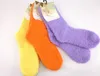 Chaussettes floues femmes hiver chaud chaussette de sport haute qualité serviette bas couleur bonbon épais sol thermique filles dames polaire chaussettes