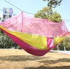 260*140cm Portable Hammock With Mosquito Net double person Hammock Hanging Bed hanging swing chair for Travel Camping