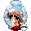 3D Print Hoodie One Piece Luffy sweter Męskie Kobiety Bluzy Bluzy Rodzina Prezent Dla Dzieci Bluzy Unisex Pullover Para Tees S-5XL