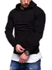 Fashion-Plus Size Fold Felpe con cappuccio da uomo Primavera Autunno Sport spessi Felpe da uomo Fitness Pullover Slim Abbigliamento maschile