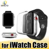 Dla Apple Watch Case Case PC Clear Protector Pokrywa dla Iwatch Series 5 4 3 2 44mm 40mm 42mm 38mm frontowe obudowe przypadki Izeso