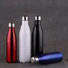CA / VS / UK Gratis 17oz cola-vormige fles geïsoleerde dubbele wand vacuüm hoge luminantie cola waterfles roestvrijstalen tuimelaar