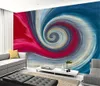 Custom Photo 3d Wallpaper meets ideal modern Van Gogh abstract spiral body blue pink background wall painting wall paper