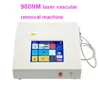 Venha 0 2mm 0 5mm 1mm 2mm 3mm 5 tamanho spot touch screen 980nm diodo laser vascular remoção de vascular vasos de vedação de aranha máquina de remoção