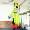 Rolig bärbar promenad Uppblåsbar clown docka 3,5 m tecknad figur Marionette Blow Up Clown Costume för Circus Parade Show