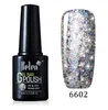 10 ml svart flaska stjärnklippa glitter paljetter nagelgel polska uv led lampa lycklig gel semi permanent långvarig lack lack1205598