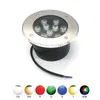 Edison2011 AC85-265V DC12V LED Podziemne lampy Światło 9 W Ground Zgłoszony Podłoże Podłoże Ścieżka Krajobraz Lampa Zewnętrzna Oświetlenie 5 sztuk