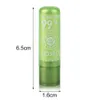 Portable Natural Plant Aloe Gel Lip Balm Color Ändra läppstift Moisturizing Långvarig Kosmetisk Läppvård Lip Stick DHL Gratis