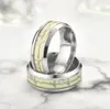 Herren-Ring, leuchtender Herzschlag-Ring für Männer, Gold, Silber, Edelstahl, Damen-Ring, leuchtet im Dunkeln, männlicher Paar-Ring, Schmuck, Geschenk