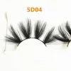 5D Faux Mink Lashes 25mm Long Natural False Eyelashes Volumn Fake Eye Lashes For Beauty Thick 25mm Full Strip Lashes