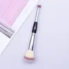 Dubbelhuvud Kosmetik Makeup Brushes Single Eyeshadow Brush Blush Foundation Pulverborste Syntetiska hår ansikte Skönhetsverktyg