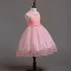 Цветочная малышка для маленькой девочки для младенческой принцессы платье для свадебного платья для девочек кружево детсе вечеринка Vestidos на 1 -й день рождения Y181020074290962