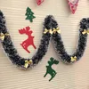 DIY Decorações de Natal Party Bar Tops Ribbon Flower Home Decoration for Christmas Snowflake Garland Arrenamentos de Natal 2m XD21272