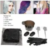 Coloration cheveux Kit Couleur des cheveux Mélange Dyeing teinter Bols Brosse Salon Tablier coiffure Gants Protège-oreilles