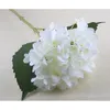 Hydrangea Corolle artificielle Faux Silk simple Real Touch Hortensias Party de mariage Accueil Fleurs