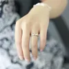 Verzilverd Kat Oor Ring Ontwerp Leuke Mode-sieraden Kat Ring Voor Vrouwen en Meisje Geschenken Verstelbare charms Anel GSZR0064