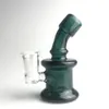 3.5 pouces mini verre bong conduites d'eau avec narguilé coloré vert bleu clair 10mm 14mm femme main bécher recycleur dab rig bongs