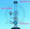 Sprinkler perc Inline hookah 18mm Collab Tube Flow usa Glass bongs glass water pipes pipe