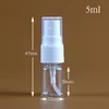 Flaconi spray in vetro trasparente di dimensioni mulit con tappo antipolvere per nebulizzatore fine per disinfettante alcolico Profumo 5 ml 10 ml 50 ml 100 ml 120 ml DHL gratis