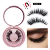 Magnetic Liquid Eyeliner & Five Magnetic False Eyelashes & Tweezer Set Magnet False Eyelashes Set Glue Free Make Up Tools